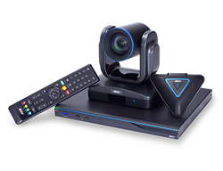 Система для организации видео конференцсвязи, до 4х соединений, поворотная камера, 12х оптический  и 1,5х цифровой Zoom, FullHD - фото 18131