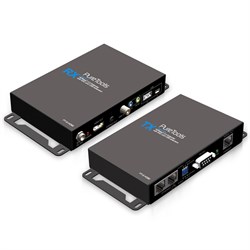 Комплект удлинителей PureTools PT-E-HD60 HDBaseT сигнала с выходами HDMI, двунаправленного IR, Aудио, Ethernet, RS-232, ARC, USB и PoC. Поддержка FullHD 3D до 100m, 4K до 80m. PT-E-HD60 - фото 21105