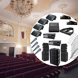 Комплект профессионального звукового оборудования для актовых залов от 500 человек - фото 27508