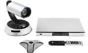 Система для организации видео конференцсвязи, точка-точка, с возможностью активации MCU (2-16), PTZ камера,18x Zoom, 60кадр/c