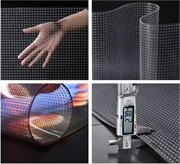 Прозрачный светодиодный LED экран (пленка) шаг пикселя 6 мм